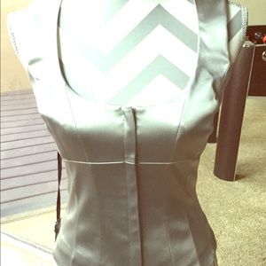 Bebe- Bonnie and Clyde Silver Vest